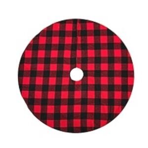 The Christmas Shoppe Buffalo Plaid Christmas Tree Skirt Red/Black‎ 48”